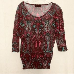 INC International Concepts Paisley Print Blouse